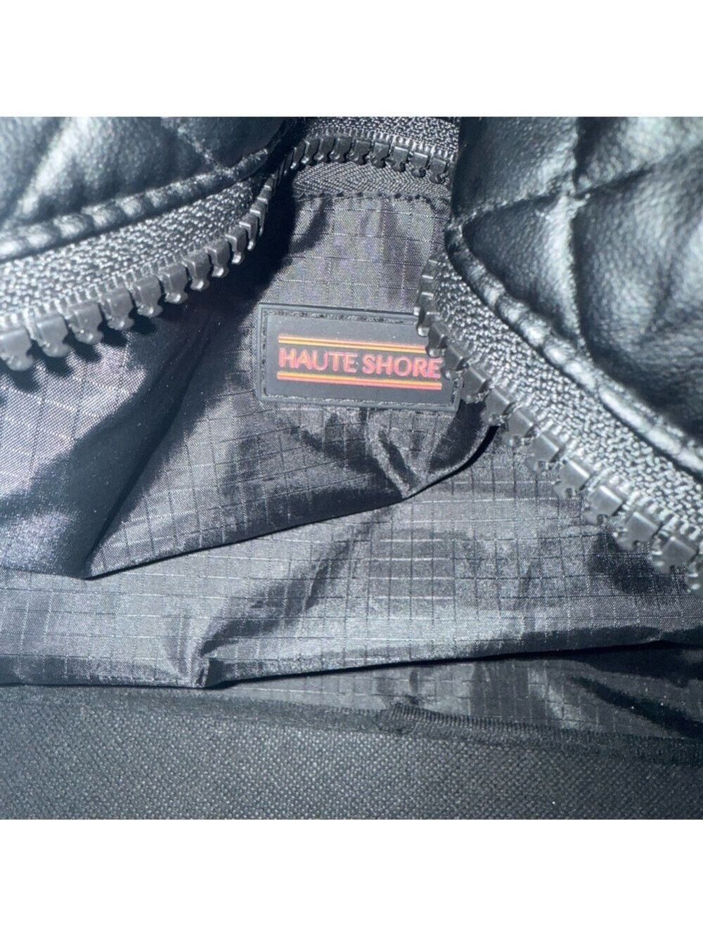 HAUTE SHORE Black Jaime Quilted Tote Bag with Silver Studs - Picture 6 of 8